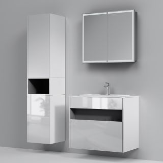 Тумба под раковину Am.Pm Func 80 M8FFUX0801WG подвесная Белая глянцевая